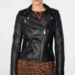 Madeline Asymmetrical Leather Jacket